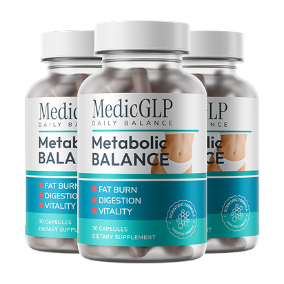 MedicGLP Metabolic Balance -ravintolisä, 3 pulloa